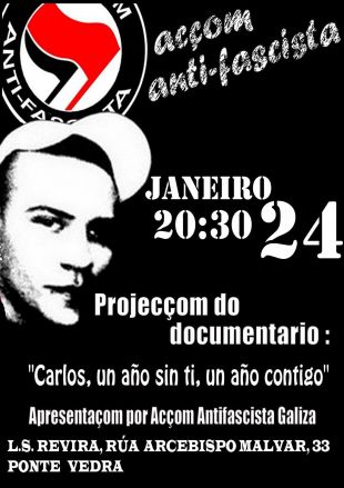 PROXECCI&Oacute;N FILME ANTIFASCISTA NA REVIRA