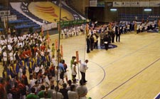 Imaxe do pavill&oacute;n no que se xoga o Mundial, en Reus