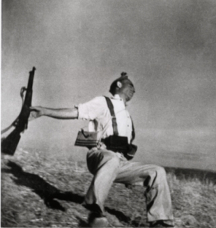 R. Capa. "Morte dun miliciano". Cerro Muriano (C&oacute;rdoba) 1936
