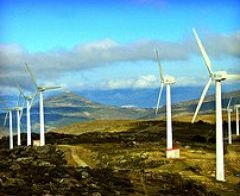 Parque e&oacute;lico na comarca do Barbanza