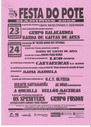 Cartaz da romar&iacute;a