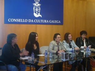 Helena Gonz&aacute;lez, Carmen Blanco, Rosario &Aacute;lvarez, Esperanza Mari&ntilde;o e Pilar Garc&iacute;a Negro