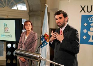 Quintana na presentaci&oacute;n das Galescolas, un dos servizos no punto de mira da CIG-Administraci&oacute;n