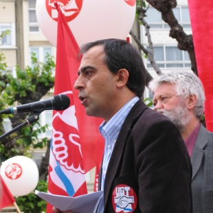 Jos&eacute; Antonio G&oacute;mez, secretario xeral de UXT Galicia