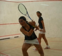 Xisela Aranda en plena acci&oacute;n