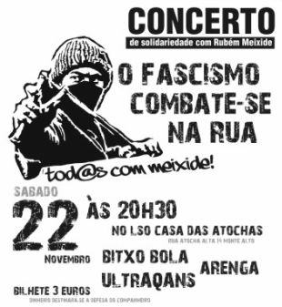 Cartaz do concerto na Casa das Atochas, na Coru&ntilde;a