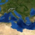 Imaxe de sat&eacute;lite do mar Mediterr&aacute;neo