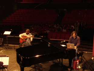 Manecas Costa, de Guin&eacute; Bisau, esta semana nun ensaio en Pontevedra