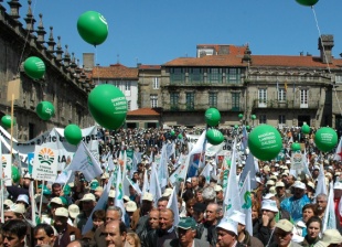 Manifestaci&oacute;n gandeira o pasado d&iacute;a 30 en Compostela