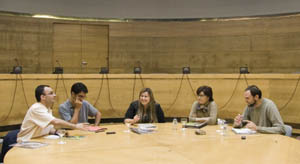 De esquerda a dereita: Santiago Gonz&aacute;lez Avi&oacute;n, David P&eacute;rez Ara&uacute;jo, Estela Mouri&ntilde;o, Isabel V&aacute;zquez e Enrique Pe&ntilde;a