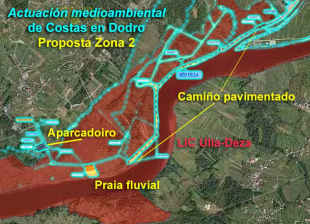 A actuaci&oacute;n prevista / Gr&aacute;ficas: Adega