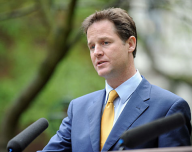 Nick Clegg, viceprimeiro ministro brit&aacute;nico