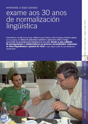 D&uacute;as p&aacute;xinas do n&uacute;mero cero de 'Estega'