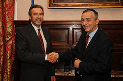 Fern&aacute;ndez Antonio (esquerda) e Oca&ntilde;a, este venres