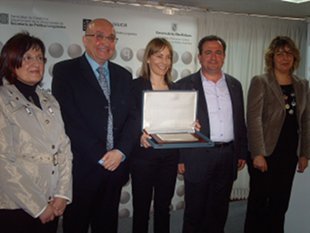 Os respons&aacute;beis de Pol&iacute;tica Ling&uuml;&iacute;stica dos catro gobernos coa presidenta de Microsoft Ib&eacute;rica, este m&eacute;rcores