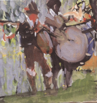 "M&uacute;sicos gallegos", 1915, Museo Sorolla, Madrid