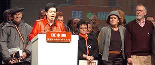 Dirixentes de ANV nun acto da formaci&oacute;n ilegalizada