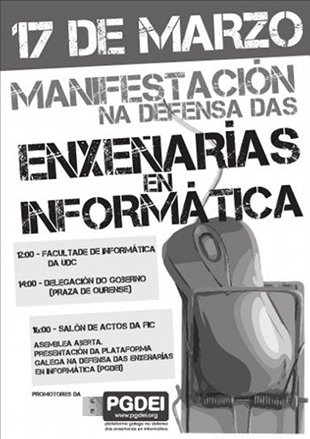 Cartel da manifestaci&oacute;n