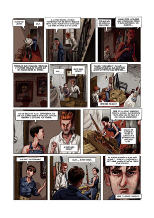 Unha p&aacute;xina do &aacute;lbum "As serpes cegas"