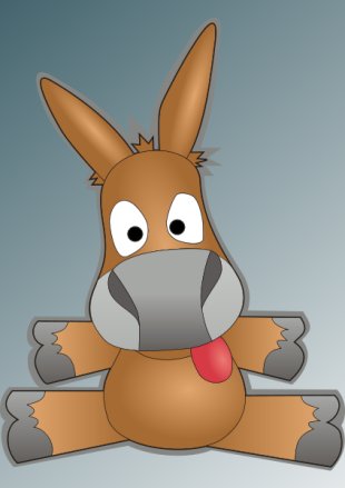 Mascota do eMule, un dos programas P2P m&aacute;is populares
