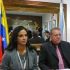 M&oacute;nica Chac&iacute;n c&oacute;nsul de Venezuela en Vigo e o embaixador no Estado espa&ntilde;ol, Isa&iacute;as Rodr&iacute;guez. Foto Xurxo Mart&iacute;nez Crespo