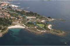 Pen&iacute;nsula do Morrazo, onde se pretende constru&iacute;r o porto deportivo