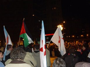 Imaxes da concentraci&oacute;n de Ferrol deste venres