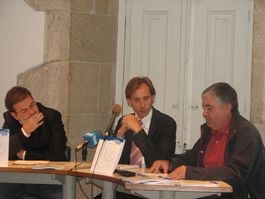 Un momento da presentaci&oacute;n do informe, este xoves en Compostela