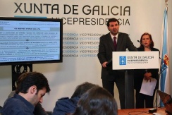 Anxo Quintana e Mar&iacute;a Xes&uacute;s Lago, este luns