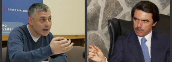 Bieito Lobeira e Jos&eacute; Mar&iacute;a Aznar