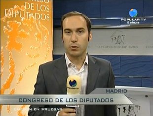 Emisi&oacute;n en probas de Popular TV Galicia, en outubro de 2009