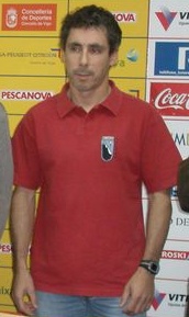 Sechu L&oacute;pez durante a presentaci&oacute;n do seu novo reto