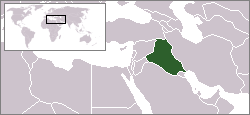 Localizaci&oacute;n do Irak