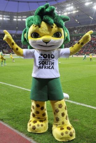 Zakumi, mascota do Mundial que comeza o 11 de xu&ntilde;o