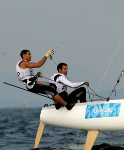 Ant&oacute;n Paz, durante os pasados Xogos Ol&iacute;mpicos en Beix&iacute;n
