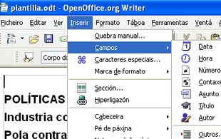 O OpenOffice en galego fai as mesmas funci&oacute;ns que o Microsoft Office