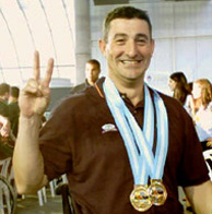 Imaxe de Chano Rodr&iacute;guez, atleta paral&iacute;mpico en Atenas 2004 / Foto: g-olimpica.com