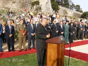 David Nieves, na s&uacute;a intervenci&oacute;n en Baiona o pasado domingo (clique para ampliar)