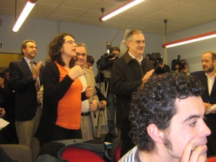 Fernando Salgado, Ricardo Varela, Fern&aacute;ndez Antonio e Ismael Rego apl&aacute;udenlle a Touri&ntilde;o