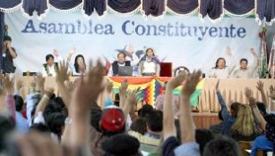 Momento da votaci&oacute;n da reforma constitucional