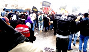 A mocidade de Bel&eacute;n protesta contra a ocupaci&oacute;n israel&iacute; / Moncho Iglesias