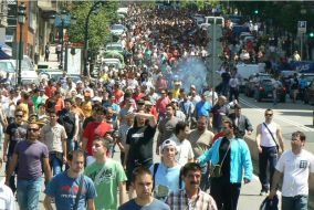 As mobilizaci&oacute;ns, esta segunda feira, en Vigo