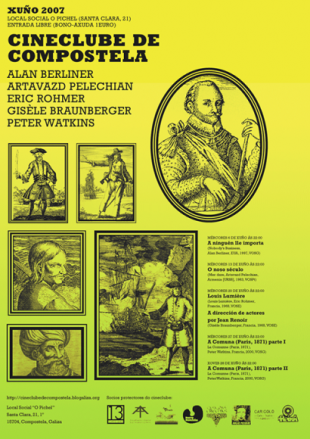 Cartel da programaci&oacute;n de xu&ntilde;o do Cineclube