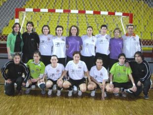 O cadro de xogadoras do Ponte Ourense, que milita na primeira divisi&oacute;n estatal xunto co Valdetires Ferrol