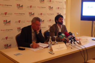 Ghaleb Jaber Mart&iacute;nez e Xes&uacute;s Iglesias, director de TVG