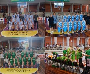 De esquerda a dereita, as selecci&oacute;ns nacionais de Catalu&ntilde;a e Galiza (arribae) e de Euskadi e Lituania (clique para ampliar)