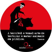 Logo contra as 'touradas' da asociaci&oacute;n Ac&ccedil;&atilde;o Animal