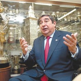 O actual presidente do Depor, C&eacute;sar Augusto Lendoiro