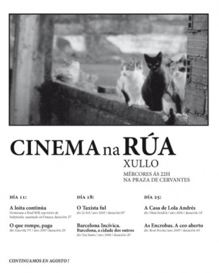 Cartel das proxecci&oacute;ns