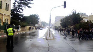 A marcha dos rapaces rematou coa resposta do ex&eacute;rcito israel&iacute; / Moncho Iglesias